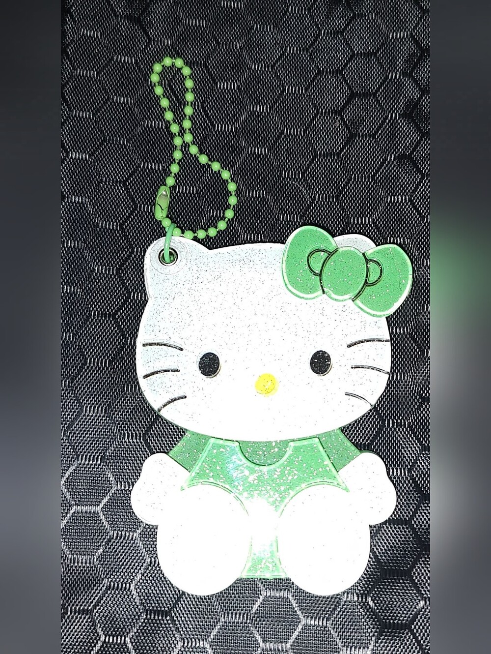 New! Hello Kitty Acrylic Mirror Keychain